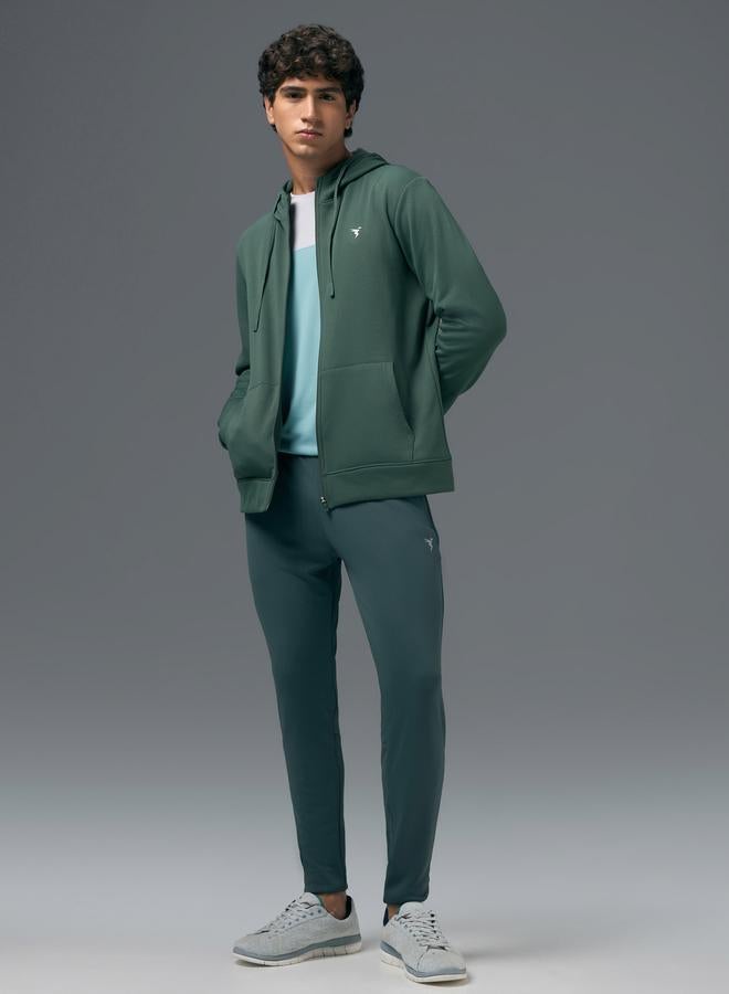 Technosport Men Solid Slim Fit Hooded Sports Jacket with TECHNOWARM - Image 2